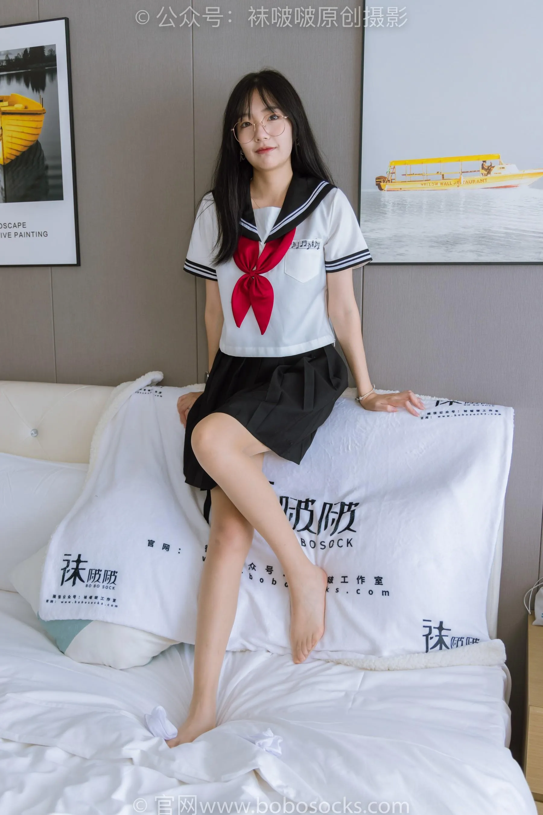 [BoBoSocks袜啵啵]NO.197 小甜豆-皮鞋、短白丝、肉丝、jk制服[23] [52P]插图9
